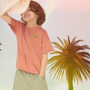 The Sunday Collective NWT Kids Striped Red T-Shirt 3Y